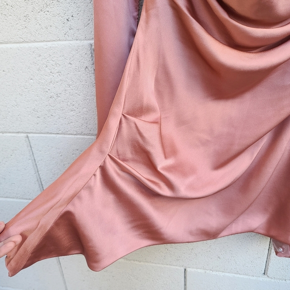 House of CB | Toira Satin Corset Minidress in Rose Size Large - Picture 12 of 16